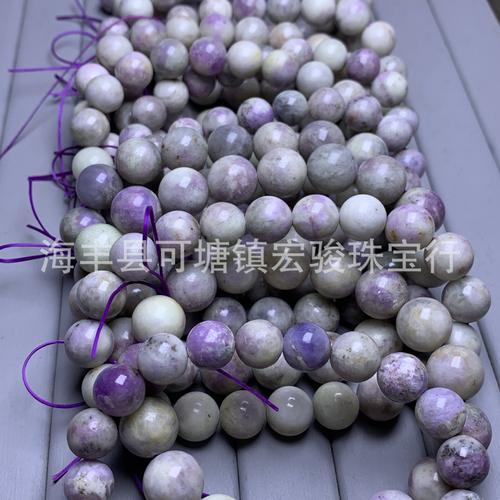 紫方钠手链 方钠石珠单圈手 蓝方石黝方石男女款diy百搭水晶饰品